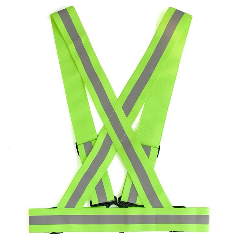 6 Pieces Reflective Strap Elastic Reflective Vest Easy To Carry Eye-catching Fluorescent Yellow