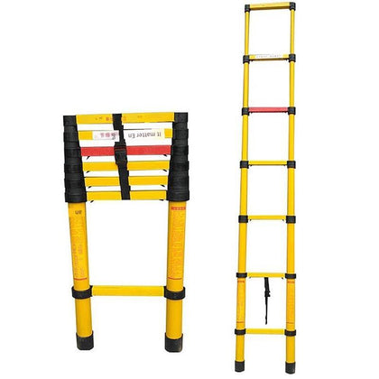 Glass Fiber Reinforced Plastic Telescopic Fishing Rod Ladder Bamboo Ladder Electrical Elevator Single Side Telescopic Ladder Direct Selling