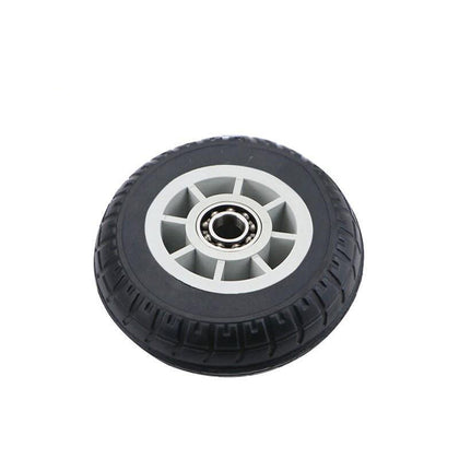 6 Pieces 6 Inch Caster Silent Solid Rubber Wheel Flat Wheelbarrow Wheel Heavy Caster Single Wheel