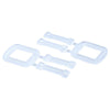400 Pieces Plastic Packaging Buckle PP Packaging Belt Plastic Hand Pull Buckle Anti Slip Buckle
