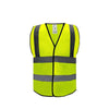 10 Pieces Yellow Reflective Vest Highlight Night Work Safety Vest for Engineering Construction Traffic Sanitation Workers Labor Protection Vest