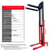 2t 2.5m Manual Forklift C-steel  Hydraulic Lifting Truck Stacking Truck Lifting Forklift Lift