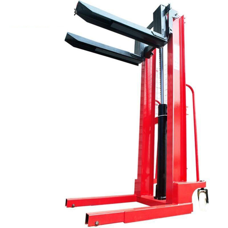 0.5T 1.6M Hydraulic Lifting Truck Manual Forklift Heavy Duty Manganese Steel Stacking Truck Lifting Forklift