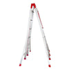 Thickened Aluminum Alloy Telescopic Miter Ladder Project Outdoor Folding Folding Leg Ladder Thickened 5 M 2, 2.7 M Thick 4.7 M Miter Ladder