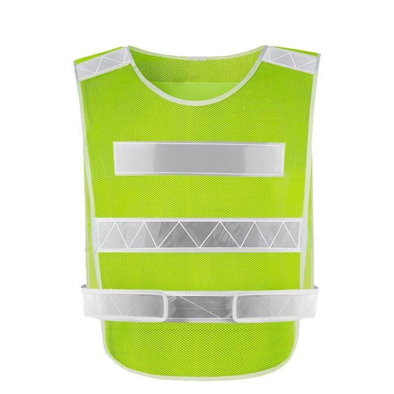 10 Pieces Reflective Vest with Mesh Breathable Fabric Reflective Safety Vest Running Ridding Working Vest - Fluorescent Yellow