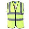 6 Pieces Fluorescent Mesh Reflective Vest Working Safety Vest for Construction Night Working Cycling Hiking Jogging Walking