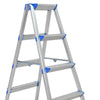 Two Side Anti Slip Folding Ladder, Aluminum Ladder, Herringbone Thickened Ladder, Factory Family Ladder, Storage Stair, Double Side Ladder, 4 Steps