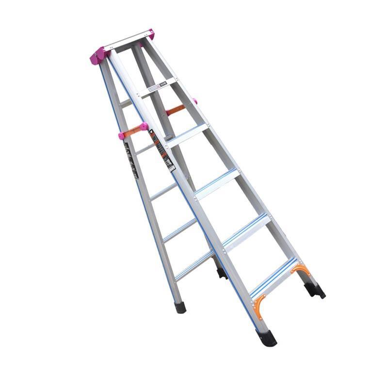 2m Widened And Thickened Full Antiskid Engineering Ladder Multifunctional Folding Ladder Aluminum Ladder 2m Full Antiskid 6 Steps