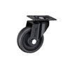 5 Inch Medium Duty Black Casters 4pcs Pack Movable High Temperature Nylon Wheels with Derlin Bearing Universal Wheels Load 100-160KG - 4PCS
