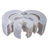 6 Pieces Pipe Protective Cover Transparent Plastic Packaging Cover Flange Protective Cover