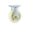 4Pcs Pack 5-inch Fixed Beige Casters Polypropylene PP Caster Wheels Medium and Heavy Duty Directional Wheels - 4Pcs