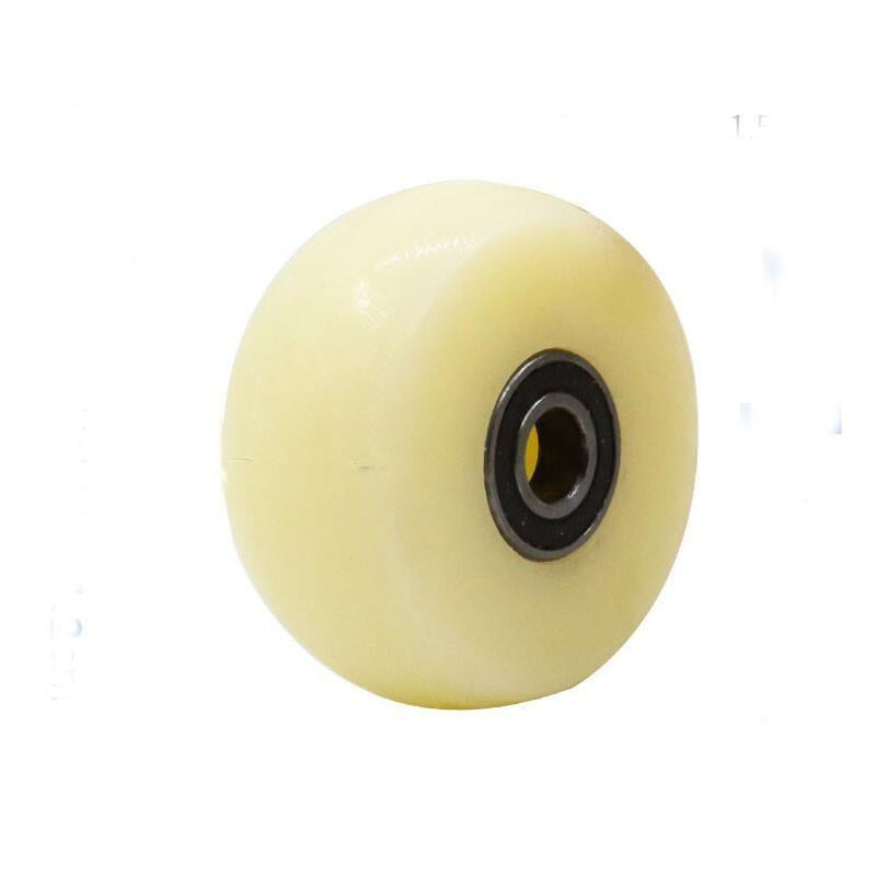 6 Pieces Heavy 6 Inch Trolley Caster Double Axle Nylon PP Caster Industrial Caster Universal Wheel White Nylon Wheel