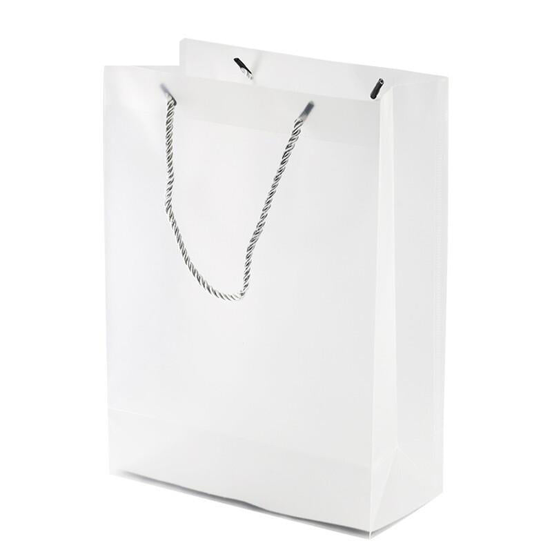 Transparent Handbag (50 Pieces) Packaging Bag PP Frosted Business Gift Bag PP Transparent Plastic Bag