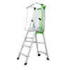 2.7m Herringbone Platform Ladder Miter Platform Ladder Movable With Pulleys And Safety Net