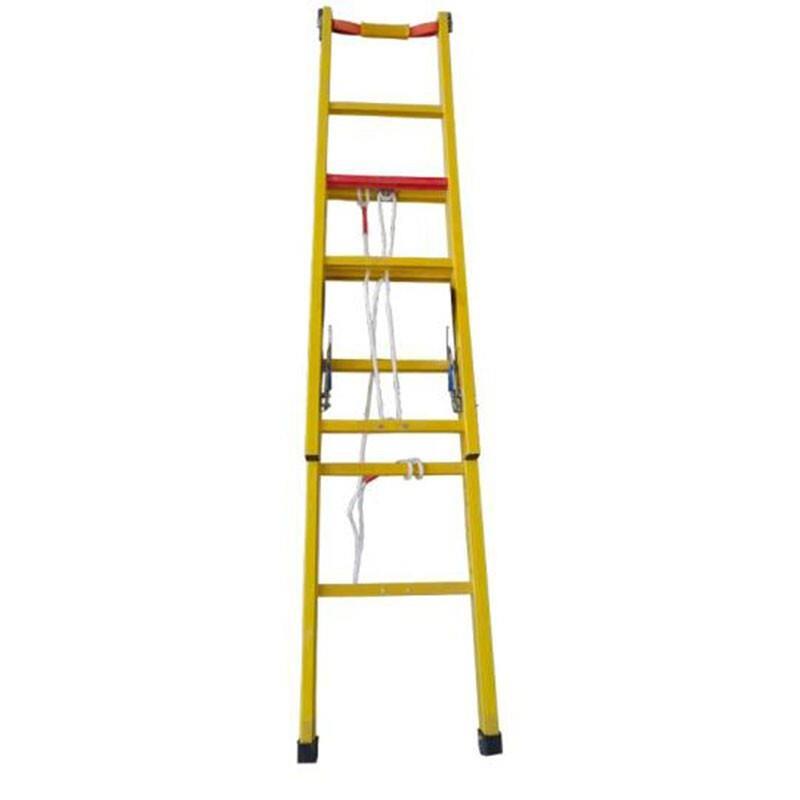 Electrical Protection Insulation Bamboo Ladder 3m Telescopic Ladder