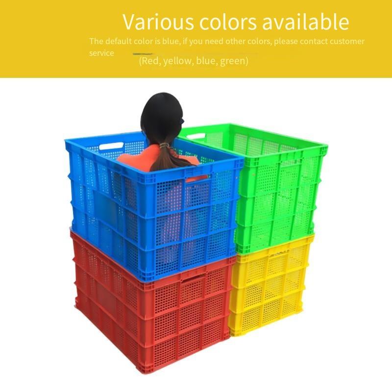 Thickened Turnover Box With Wheels Clothing Basket Storage Logistics Large Plastic Turnover Basket Outer Diameter 810 * Width 570 * Height 500mm