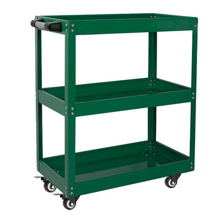 Tool Cart Workshop 3 Layer Trolley Multi-functional Parts And Tools Storage Cabinet For Auto Repair Vehicle Heightening And Thickening Tool Cart