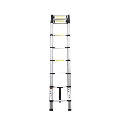 5m Thickened Aluminum Alloy Bamboo Ladder Engineering Aluminum Alloy Thickened Folding Ladder Joint Folding Bamboo Ladder Multifunctional Portable Aluminum Ladder Engineering Ladder