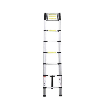 Thickened Aluminum Alloy Bamboo Ladder 8.5FT/9.5FT/10.5FT/12.5FT/14.5FT Engineering Folding Ladder Joint Folding Bamboo Ladder Multifunctional Portable Aluminum Ladder