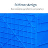 Plastic Turnover Box With Wheels Logistics Box Thickened Clothing Basket Storage Logistics Plastic Frame Rectangular With Cover 590 * 480 * 420mm Blue