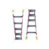 2.5m Aluminum Alloy Ladder Miter Ladder Folding Single Side Climbing Ladder Warehouse Folding Thickened Multifunctional Indoor Engineering Aluminum Ladder