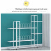 Flower Rack With Pulley Landing Multi-layer Iron Art Outdoor Indoor Partition Flower Pot Climbing Rattan Rack Living Room Balcony Outdoor European Shelf Flower Rack Partition Simple Lvluo Bonsai