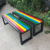 Color Bar Park Chair Outdoor Community Square Stadium Scenic Spot Garden Park Row Chair Bathroom Dressing Room Bench Leisure Bench Park Bench 1.5m