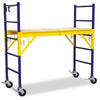 1.8m One-story Iron Scaffold, Wheels with Brakes, Adjustable Platform Height, Load-bearing 135kg