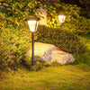 Solar Garden Lamp Villa Outdoor Waterproof Garden Lawn Lamp Park Landscape Decoration Lawn Lamp With Two Color Light