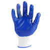 6*12 Pairs Of Free Size Nitrile Blue Safety Gloves Rubber Coated Gloves Hand Coated Gloves Construction Protective Gloves