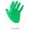 12 Pairs Of Free Size Nitrile PU Green Safety Gloves Polyethylene Dipping Gloves Metal-Coated Gloves Construction Protective Gloves