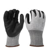 1 Pair Anti-Cutting Gloves Nitrile Frosted Gloves 13 Needles Grade 5 Anti-Tearing Anti-Piercing Wear-Resistant Breathable Protective Gloves Free Size