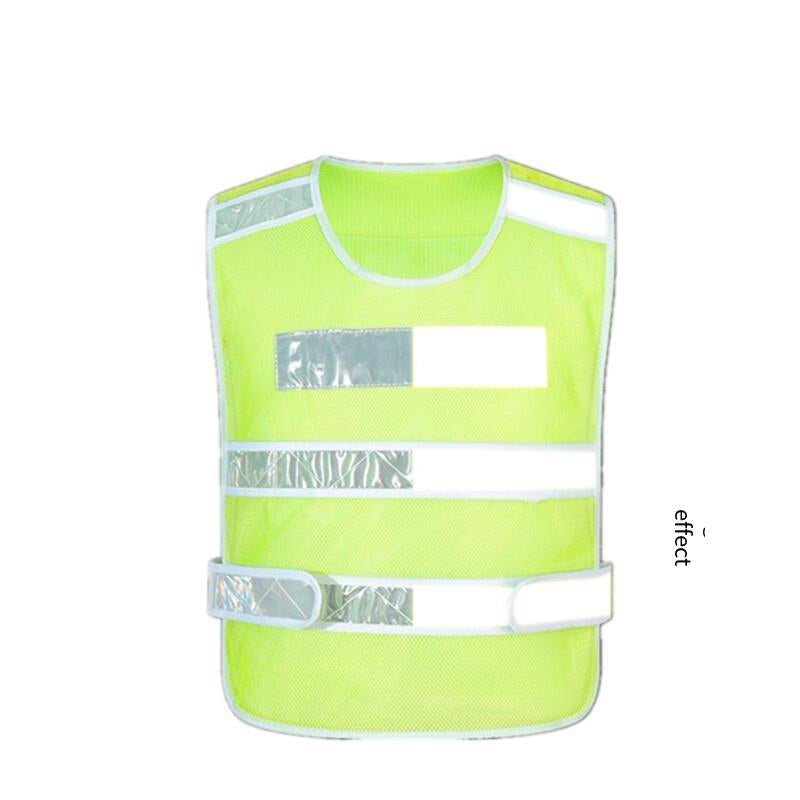 10 Pieces Breathable Mesh Reflective Vest Safety Vest Protection Vest for Construction Engineering Traffic Sanitation Safety Warning Work Clothes - Yellow Green