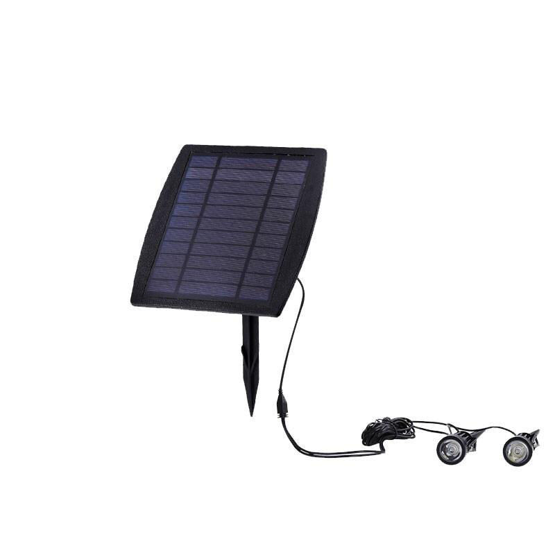 Solar Lamp, Outdoor Spotlight, Super Bright Led, Waterproof Tree Lamp, Lawn Lamp, Courtyard Lamp, One Tow Two Spotlight, Seven Color Dimming, 3 Meter Line Length