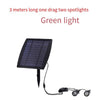 Solar Light, Outdoor Spotlight, Super Bright Led, Waterproof Tree Light, Lawn Light, Courtyard Light, One Pull Two Spotlight, Green Light, 3 Meters Line Length