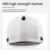 Folding Safety Helmet Construction Site Worker Anti Collision Hat Construction National Standard Electrician Thickened Abs Work Helmet White