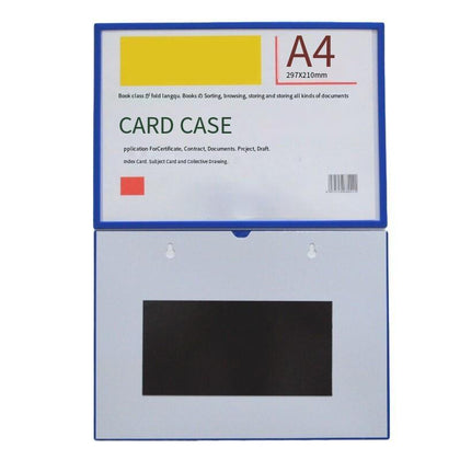 30 Pieces PVC Hard Ferrule A4 Blue Horizontal