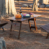 Outdoor Folding Table And Chair Beach Park Camping Folding Table And Chair Solid Wood Camping Picnic Table Folding Portable