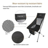 Ultra Light Folding Chair Outdoor Table Chair Portable Fishing Beach Camping Picnic Chair Packable Travel Chair Mesh Breathable High Back Washable