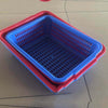 6 Pieces Square Screen Rectangular Plastic Square Screen  Sorting Distribution Basket Plastic Basket Vegetable Basket Kitchen Storage Basket Fruit Drainage Basket Blue 406 * 312 * 118mm