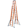 6.8m Double Sided Elevator FRP Ladder High Voltage Insulated Steps: 24 * 22