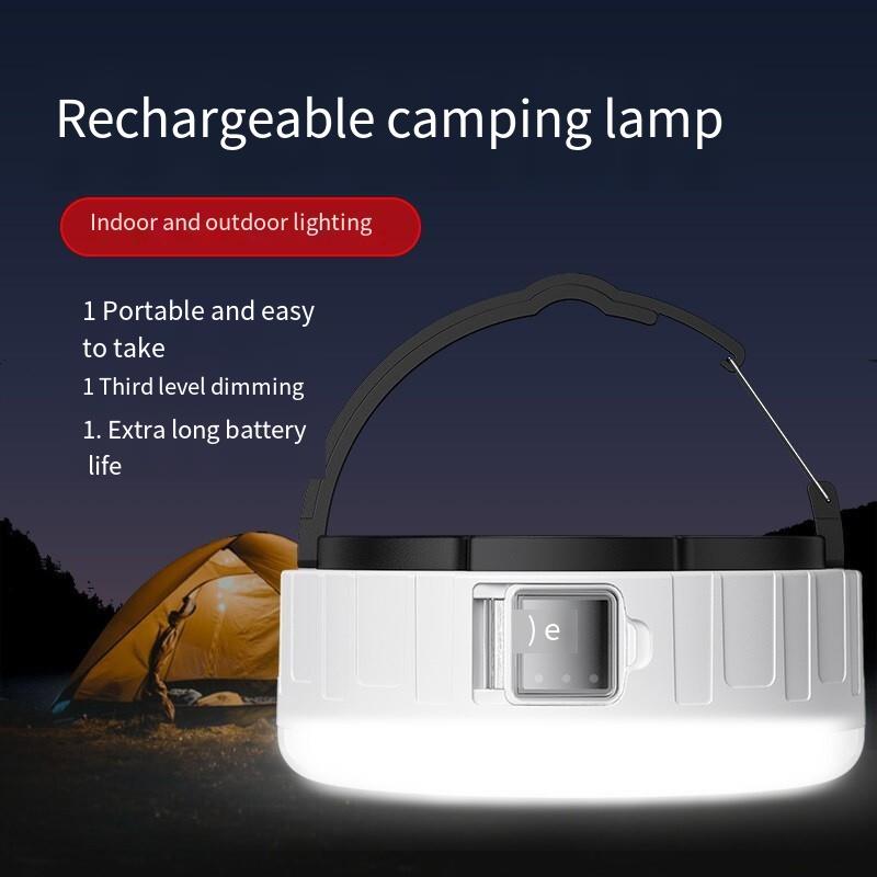 Camping Lamp Led Rechargeable Emergency Tent Lamp Hanging Lamp Super Bright Outdoor Night Market Stall Lamp
