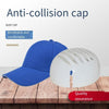 6 Pieces Anti-Collision Liner Sport Cap Workshop Cap Navy + Gray Edge