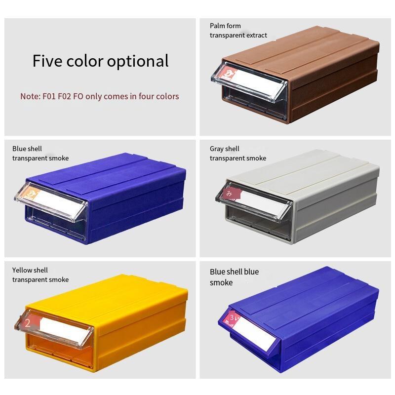 6 Pieces 240 * 160 * 90 mm Modular Plastic Parts Cabinet Drawer Type Component Box  Material Box Drawer Type Storage Box Parts Box