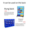 10 Pcs 200 * 130 * 110 mm Dual Purpose Combined Parts Box, Back Hanging Plastic Box,  Inclined Material Box, Component Box, Classification Box