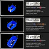 10 Pcs 200 * 130 * 110 mm Dual Purpose Combined Parts Box, Back Hanging Plastic Box,  Inclined Material Box, Component Box, Classification Box