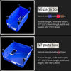 10 Pcs 200 * 130 * 110 mm Dual Purpose Combined Parts Box, Back Hanging Plastic Box,  Inclined Material Box, Component Box, Classification Box