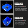 6 Pieces 276 * 279 * 128 mm Dual Purpose Combined Parts Box Back Hanging Plastic Box  Inclined Material Box Component Box Classification Box