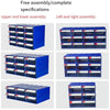 6 Pieces Modular Plastic Parts Cabinet Drawer Type Component Box  Material Box Drawer Type Storage Box Parts Box 220 * 108 * 55 mm