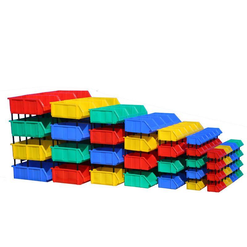 6 Pieces 350 * 200 * 150 mm Modular Parts Box Thickened Inclined Plastic Box Material Box  Components Box Screw Box Tool Box